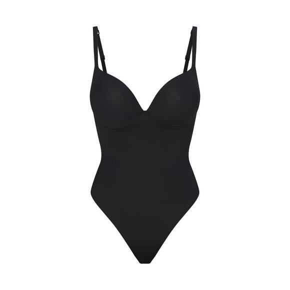 NEW SKIMS Ultimate Body Push-Up Thong Bodysuit in Onyx Size Medium - Picture 3 of 8